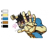 One Piece Luffy Embroidery Design 02